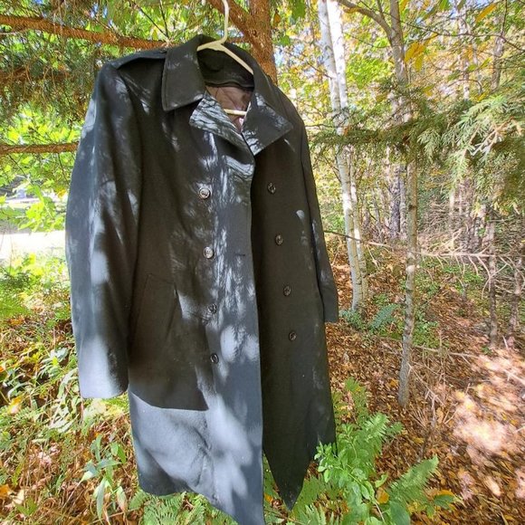 Authentic Military Heavy Overcoat Trenchcoat Raincoat - Picture 1 of 4